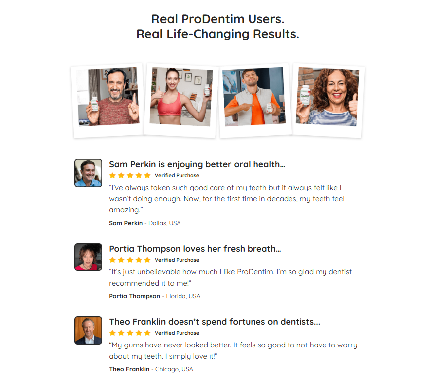 real users prodentim